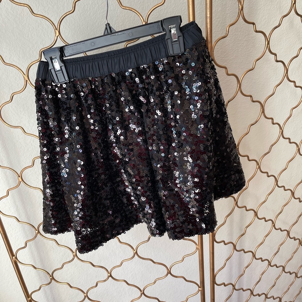 Abercrombie black sequin girls skirt